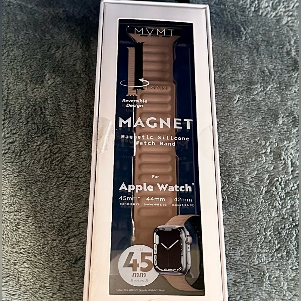 Magnetic silicone watchband for Apple Watch
